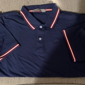 Bally Navy Polo with Red and White Trim